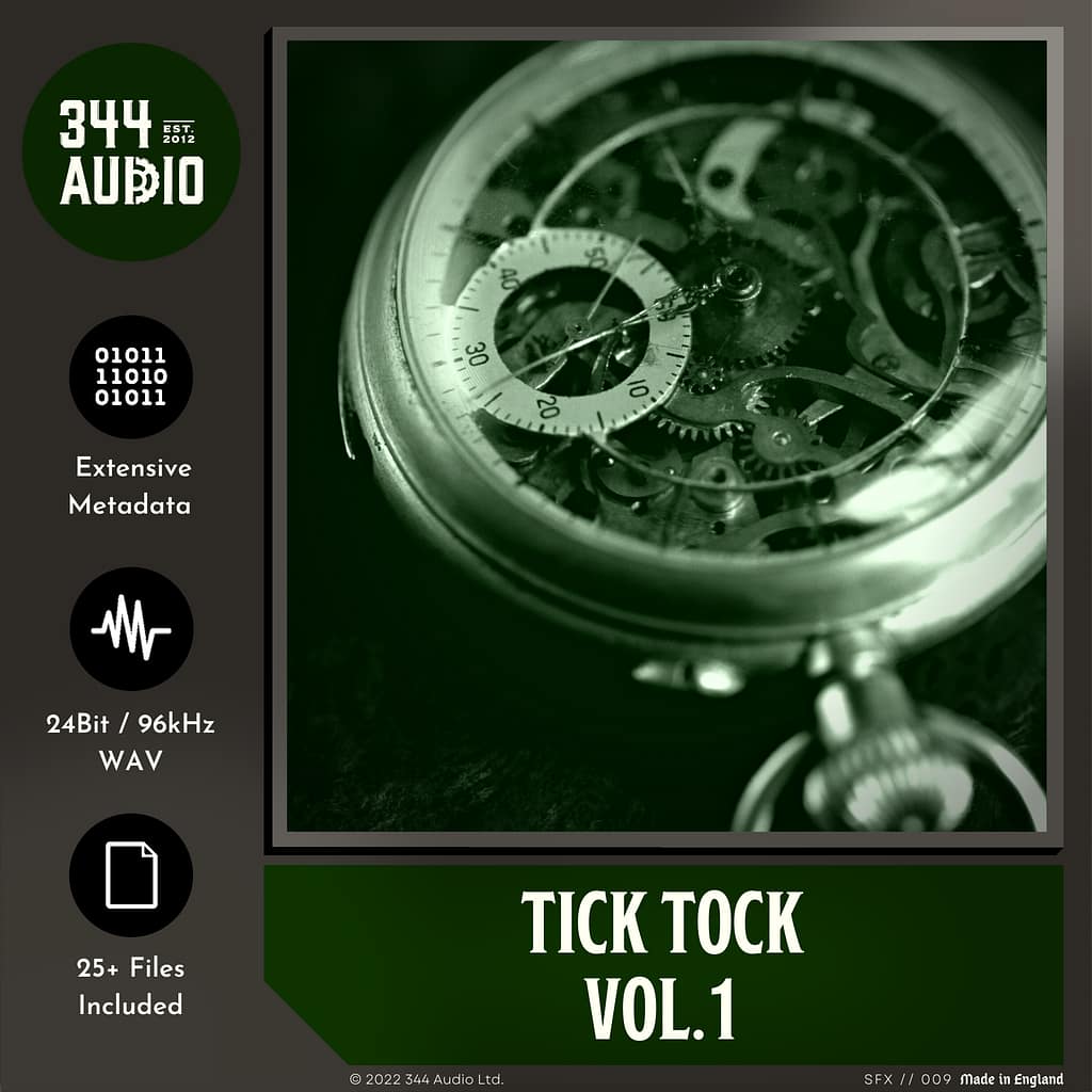 Tick Tock Clock Sound Effects Library