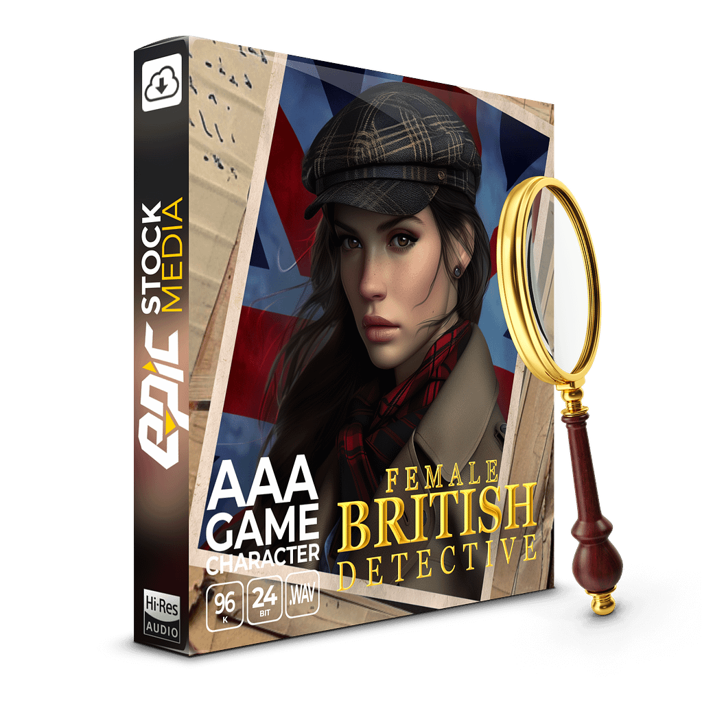 AAA Game Character British Female Detective