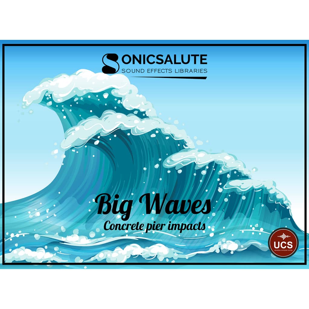 Big Waves Concrete Pier Impact