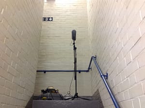 Recording in a stairwell