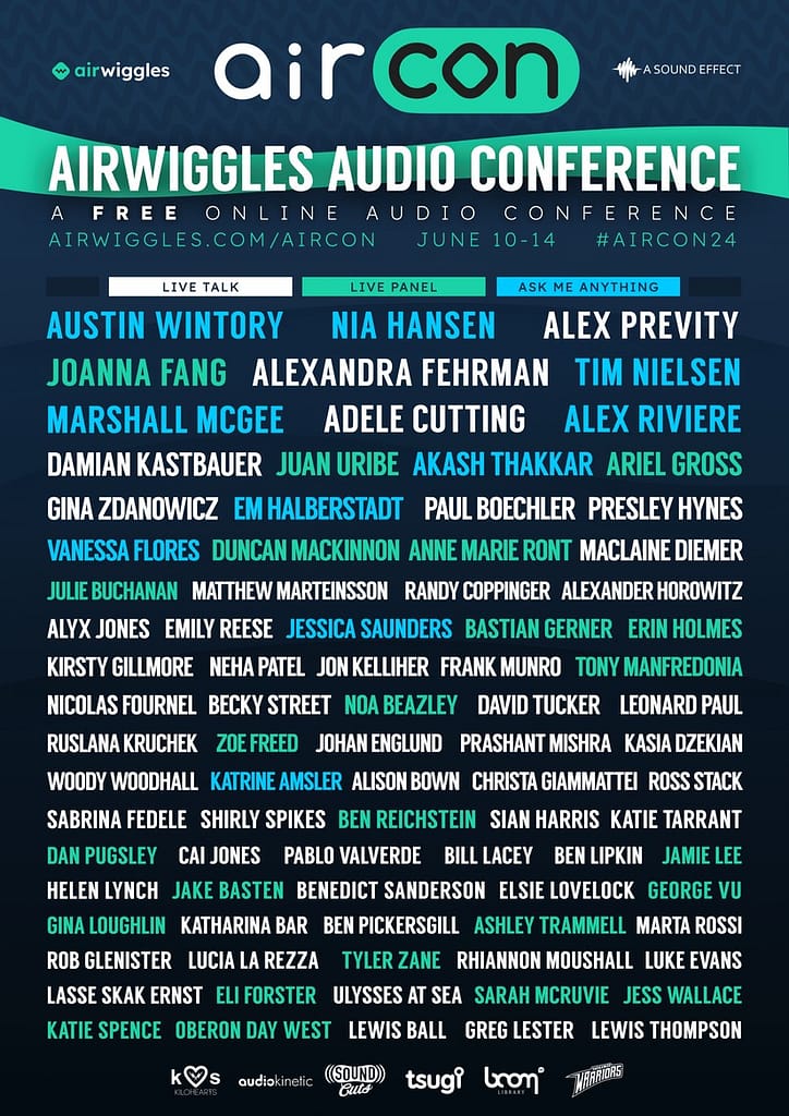 How to make the most of AirCon ’24 – the free Airwiggles Audio Conference – next week!