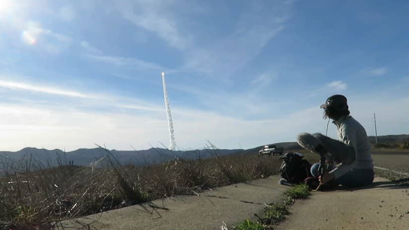 Ai-Ling Lee records a lift-off from several miles away.