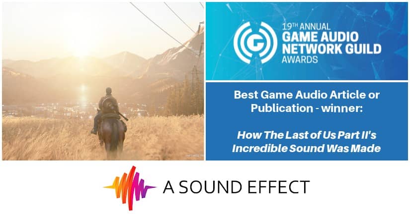 A Sound Effect Game Audio Network Guild Award Winner