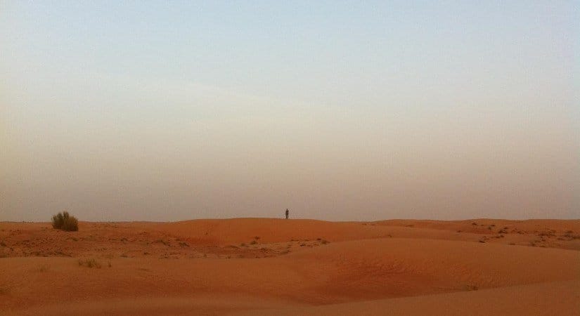 Recording Tatooine ambiences in Dubai for Star Wars
