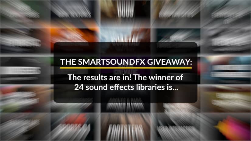 Sound effects giveaway winner