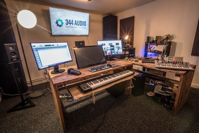 A comfortable, professional workspace at 344 Audio.