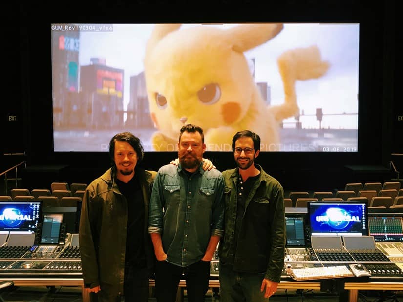 Left to right: Sound designer John Marquis, SFX editor Lee Gilmore and 1st assistant editor Jesse Rosenman