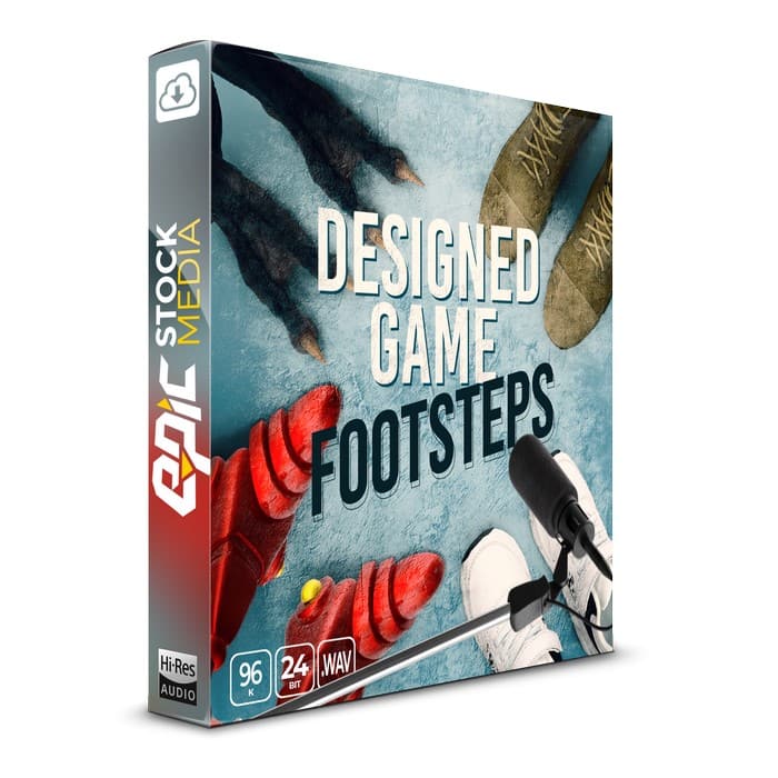 Designed Game Footsteps Footstep Sound Effects Library