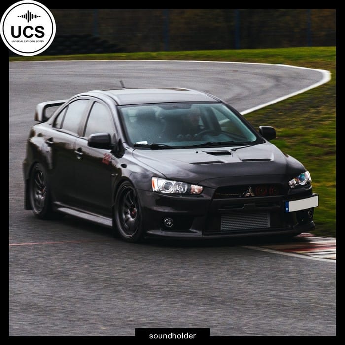 Mitsubishi Lancer Evolution X Vehicle Sound Effects Library