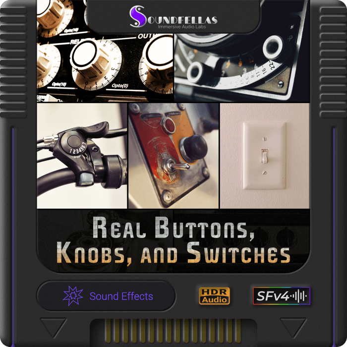 Real Buttons, Knobs, And Switches | Button Sound Effects Library ...