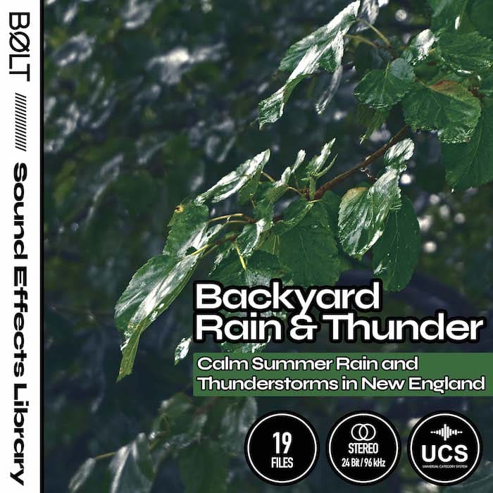 Backyard Rain & Thunder | Suburban New England Rain Recordings