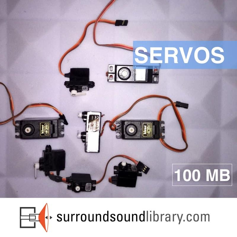 70 Servo Sounds Servo Motor Sound Effects Library