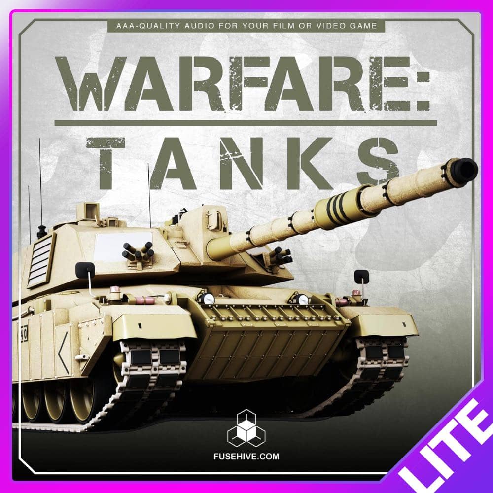 Royalty-Free Modern Warfare Tank Sound Effects Library LITE