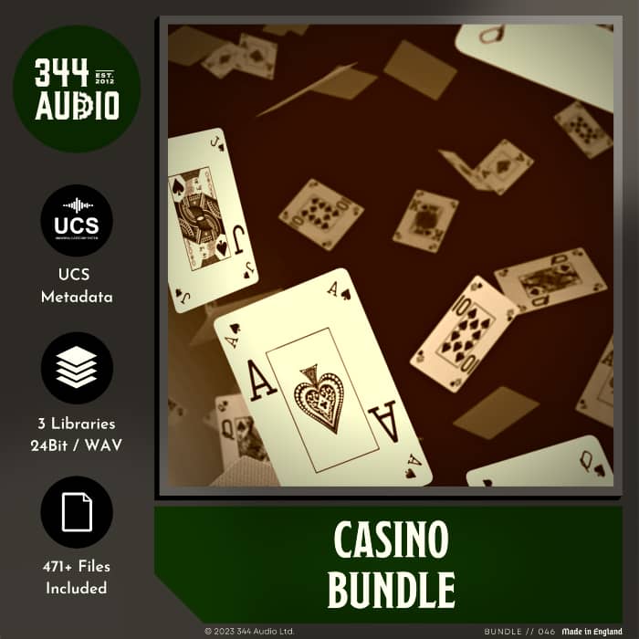 Casino Bundle | Casino Sound Effects Library | Asoundeffect.com