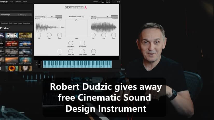 Robert Dudzic gives away free Cinematic Sound Design Instrument in support of the fight against breast cancer: