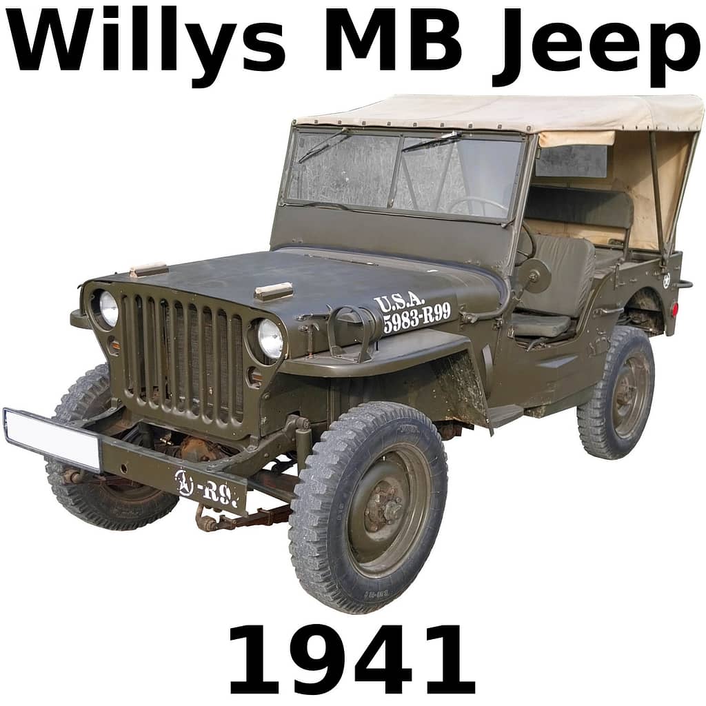Willys MB Jeep 1941 military off-road LUV light utility vehicle