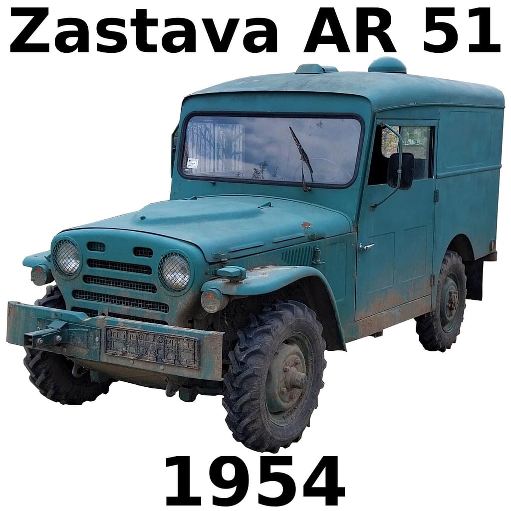 Zastava AR 51 1954 military off-road LUV light utility vehicle