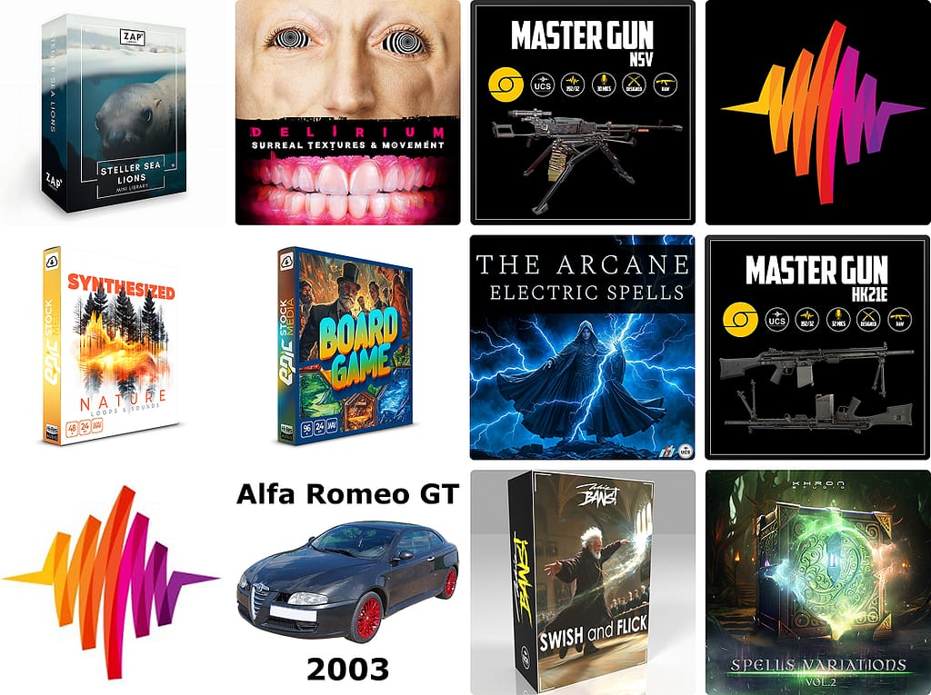 10 great new sound libraries: Tabletop games, sassy sea lions, synthesized nature, magic and spells, surreal textures, and much more