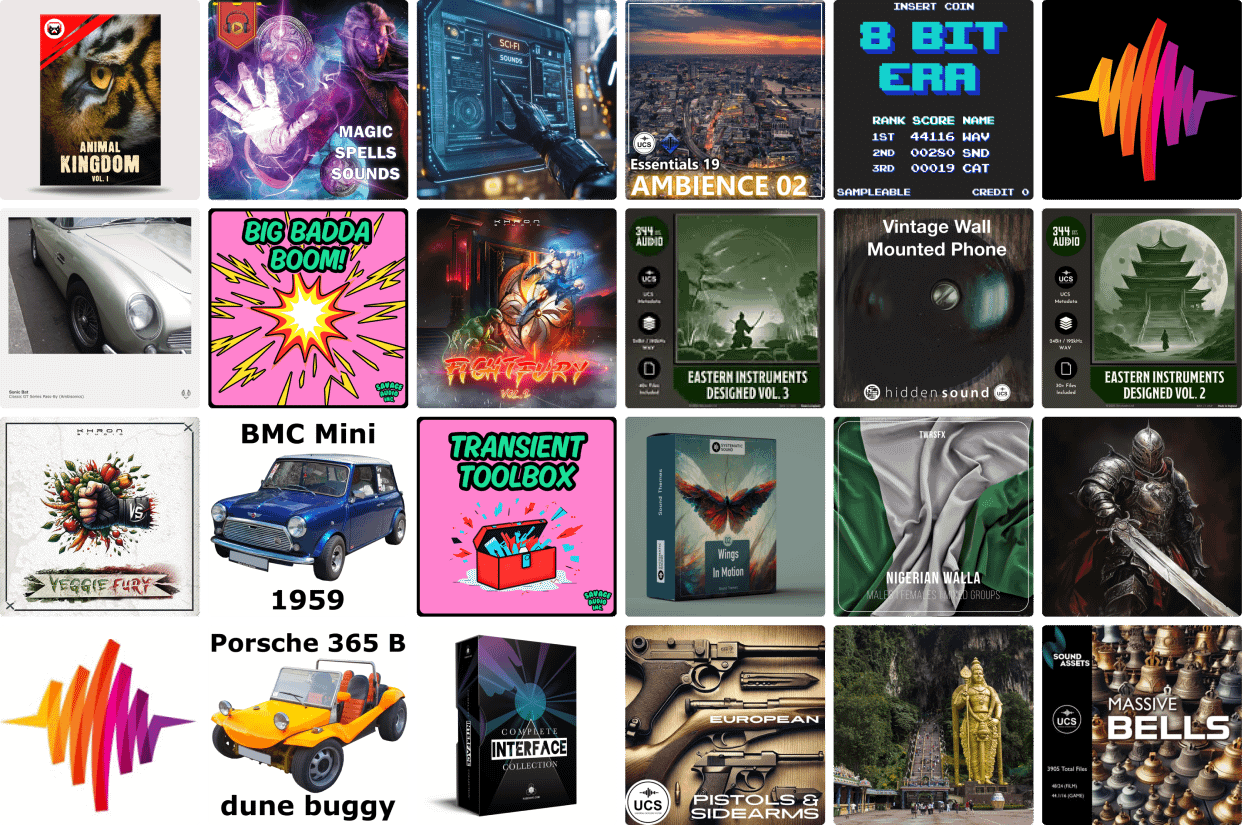 22 new sound libraries