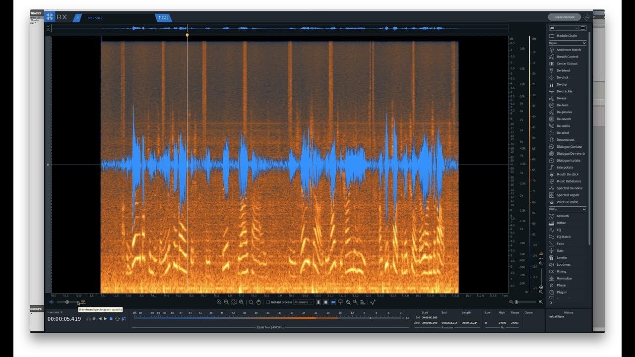 Audio noise removal