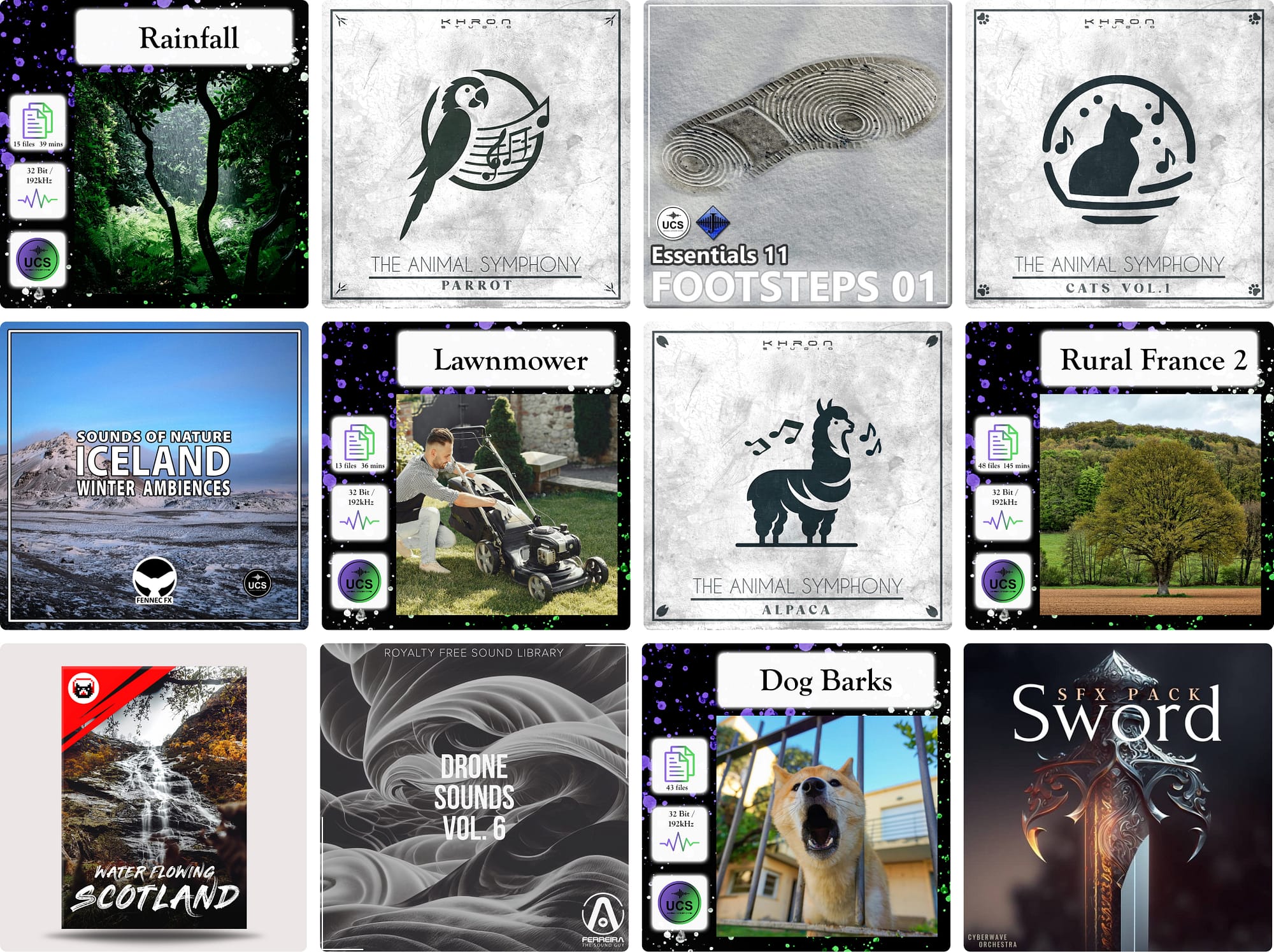 12 new sound libraries