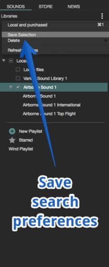 Save search preferences.