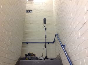 Recording in a stairwell
