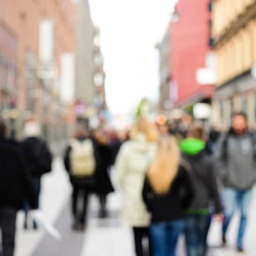 Pedestrian city sound effects recordings