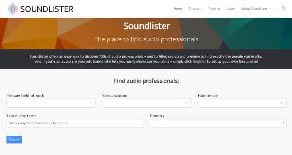 soundlister search and filtering