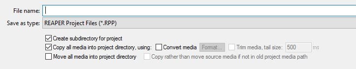 reaper file names