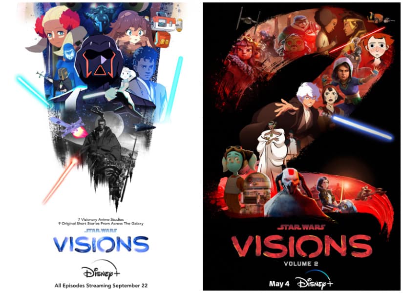 Star Wars Visions Volume 1 and 2