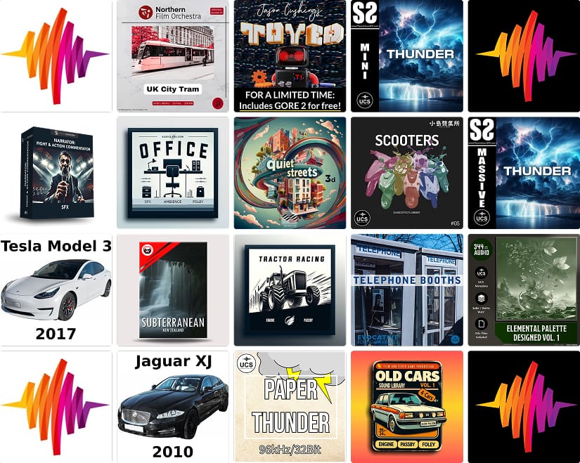 16 new sound libraries