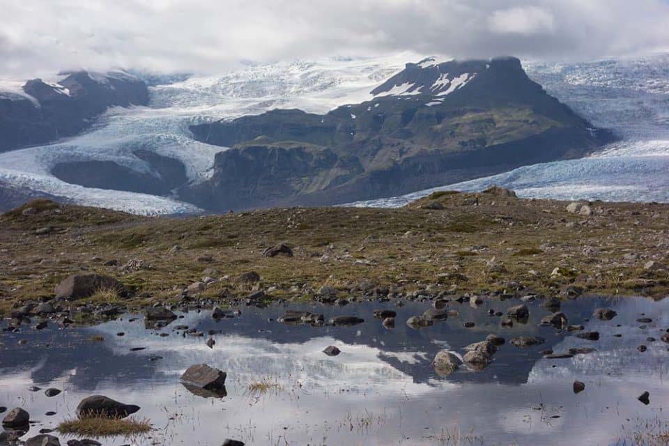 Field recording in Iceland
