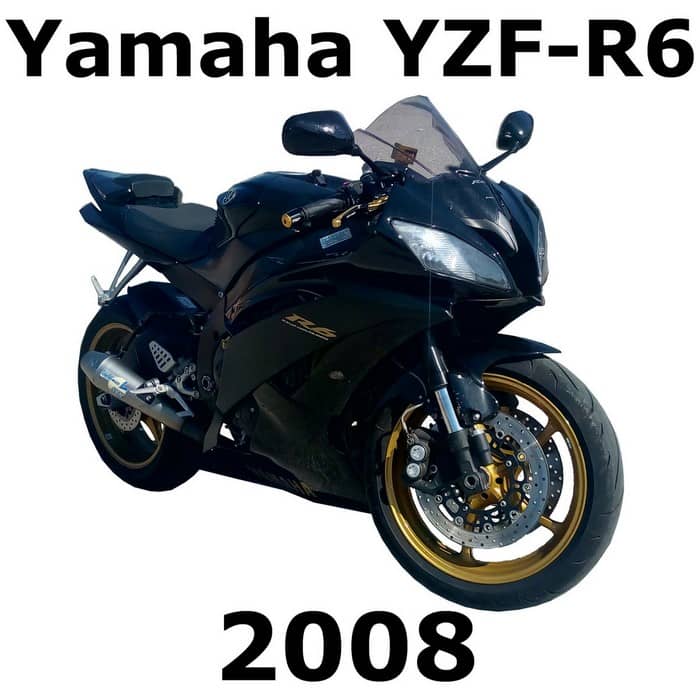 Yamaha r6 2008 black hot sale