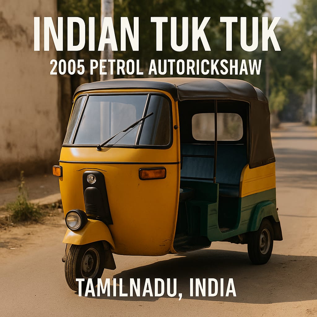 Indian Autorickshaw – 2005 Petrol Model (Tamil Nadu-Tuk Tuk)