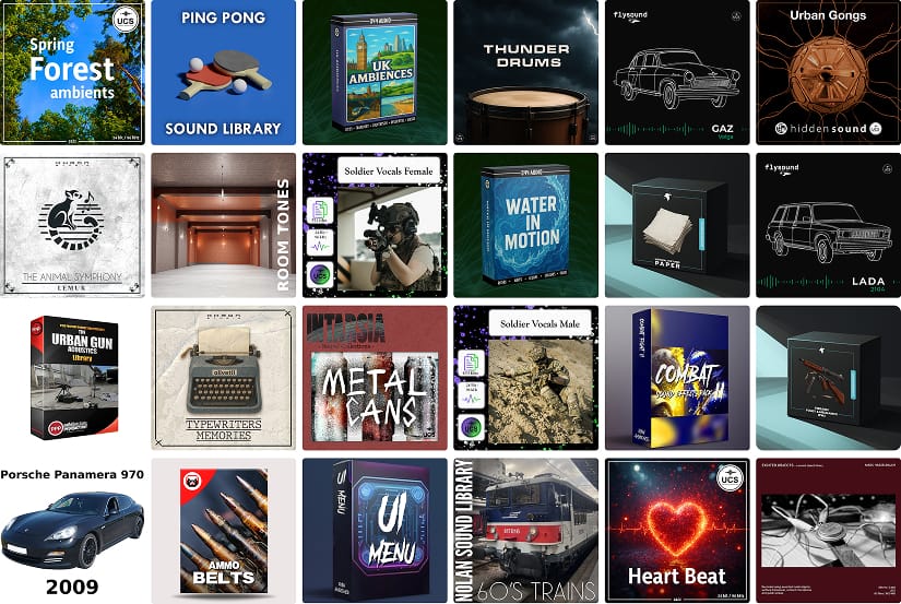 24 great new sound libraries: WWII firearms, UK ambiences, nuanced typewriters, soldier vocals, aquatic motions, and much, much more