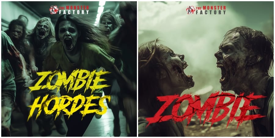 Zombie and zombie hordes sound effects library